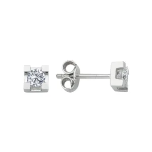 0.26 Karat Pırlanta Tektaş Küpe L037815