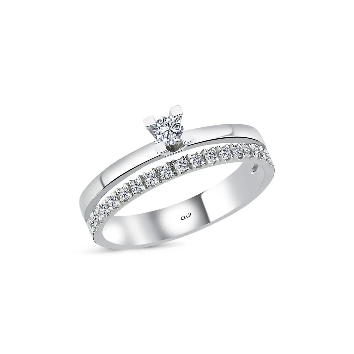 0.29 Karat Pırlanta Tektaş Yüzük L048049 - 1