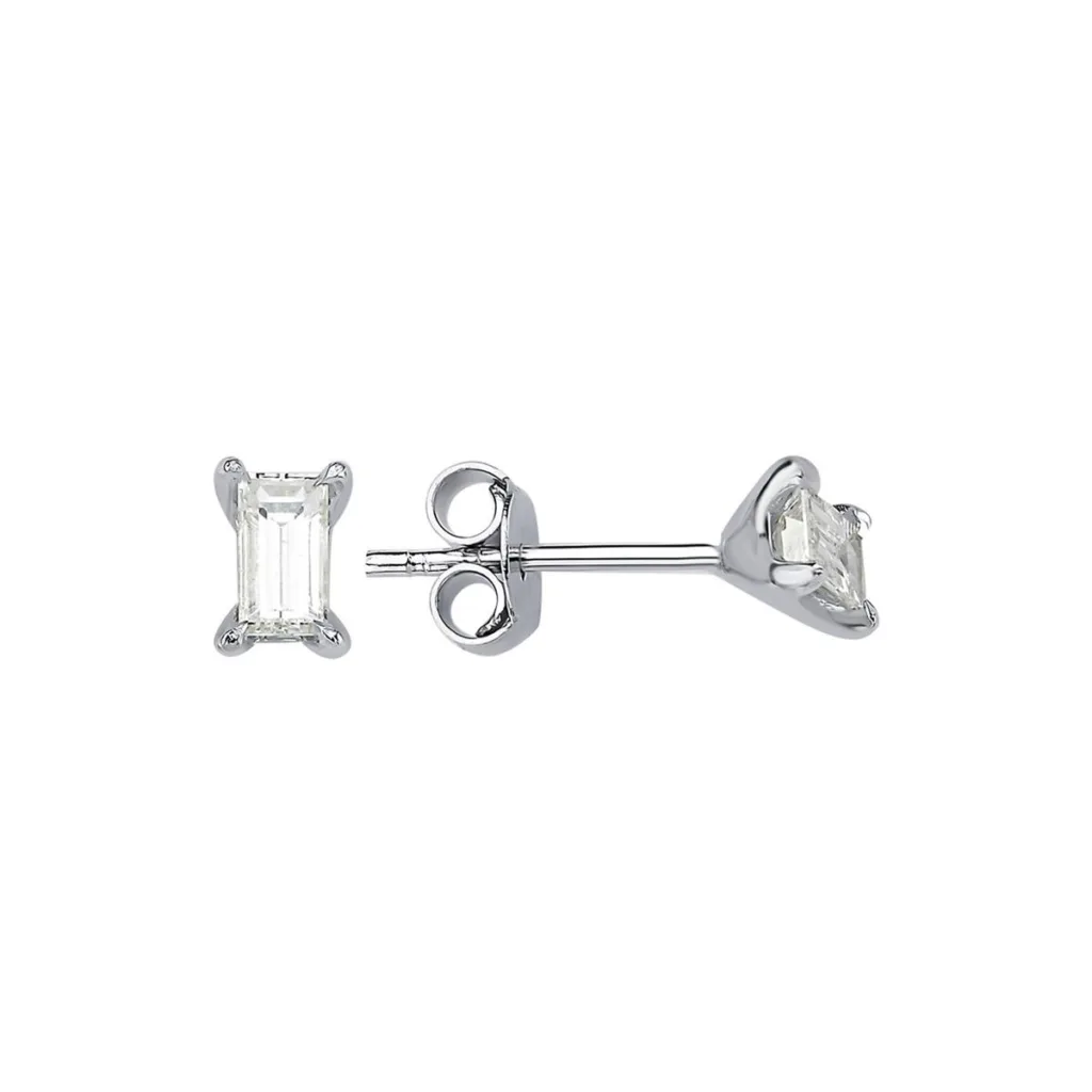 0.48 Karat Pırlanta Tektaş Küpe L050666