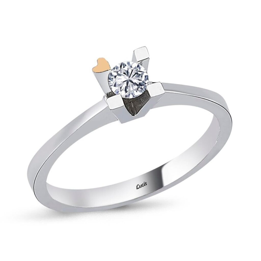 0.17 Karat Pırlanta Tektaş Yüzük L055193