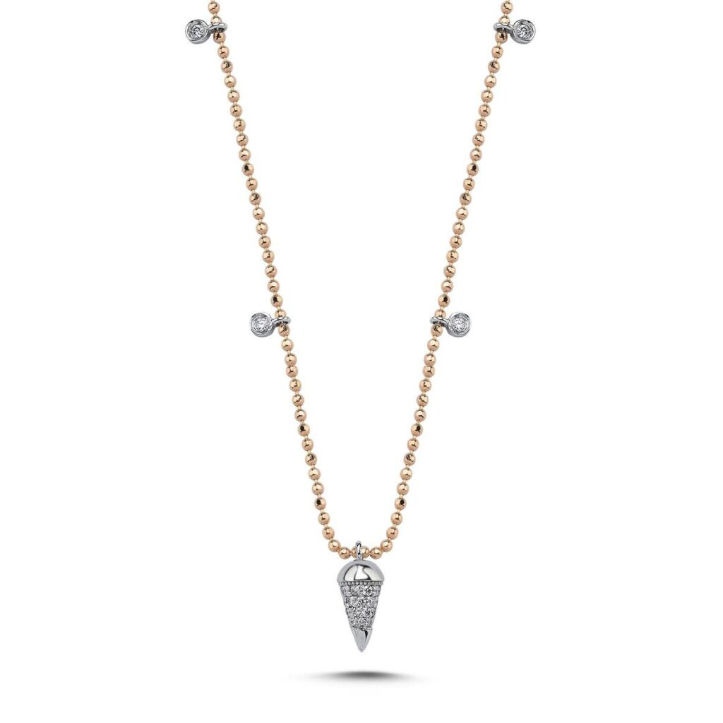 0.18 Karat Pırlanta Tasarım Kolye L055524