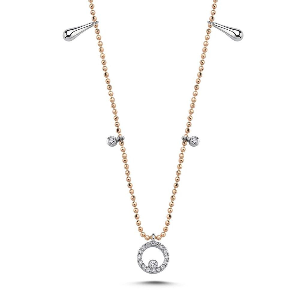 0.12 Karat Pırlanta Tasarım Kolye L055603