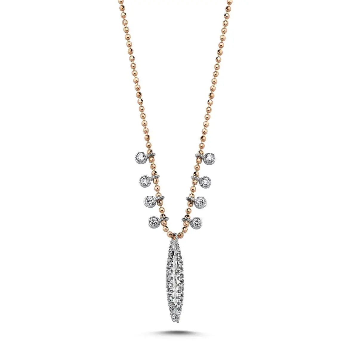 0.26 Karat Pırlanta Tasarım Kolye L055612 - 1