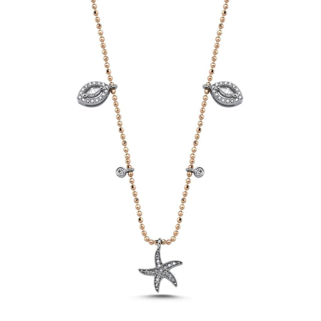 0.35 Karat Pırlanta Tasarım Kolye L055615