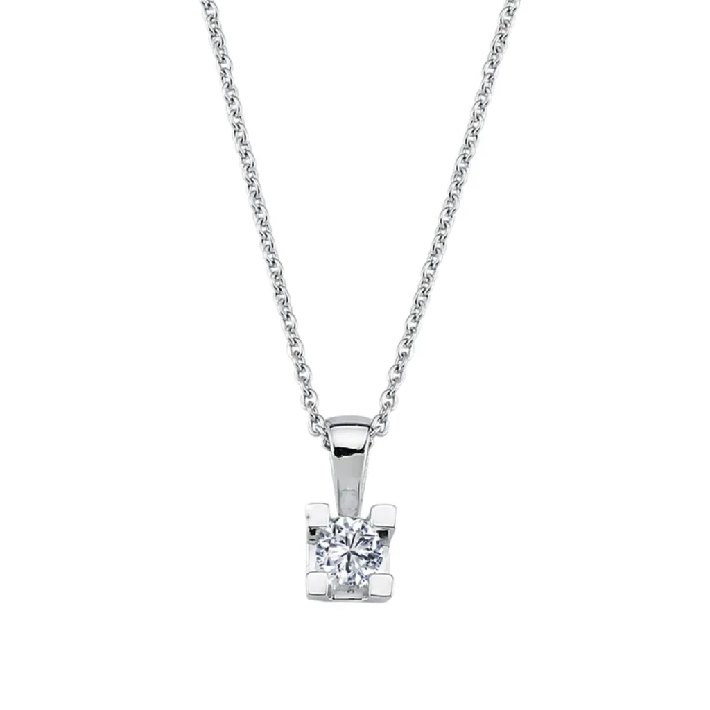 0.12 Karat Pırlanta Tektaş Kolye L056101