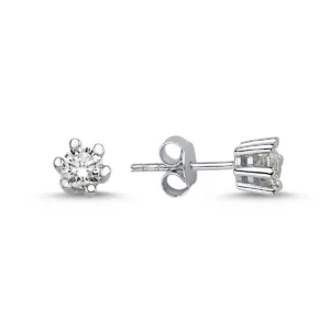 0.26 Karat Pırlanta Tektaş Küpe L056649