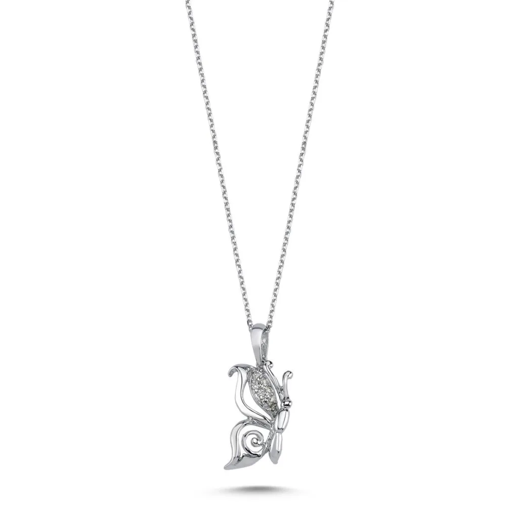 0.07 Karat Pırlanta Tasarım Kolye L059468