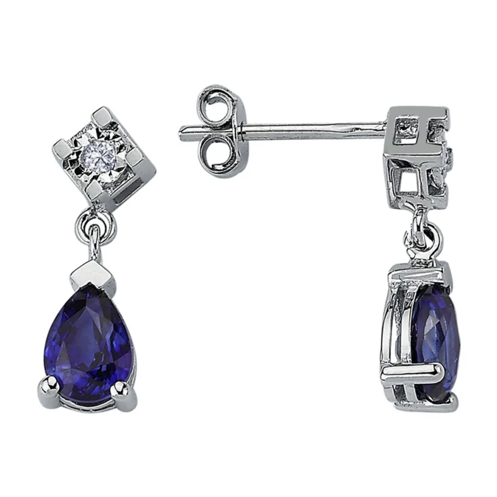 1.92 Karat Pırlanta Renkli Küpe L059678