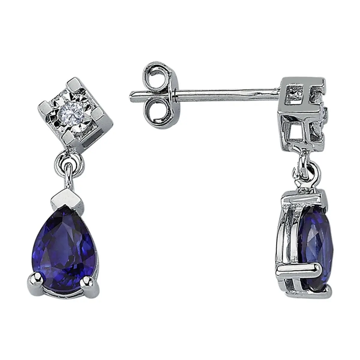 1.92 Karat Pırlanta Renkli Küpe L059678