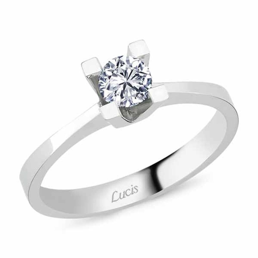 0.18 Karat Pırlanta Tektaş Yüzük V005729